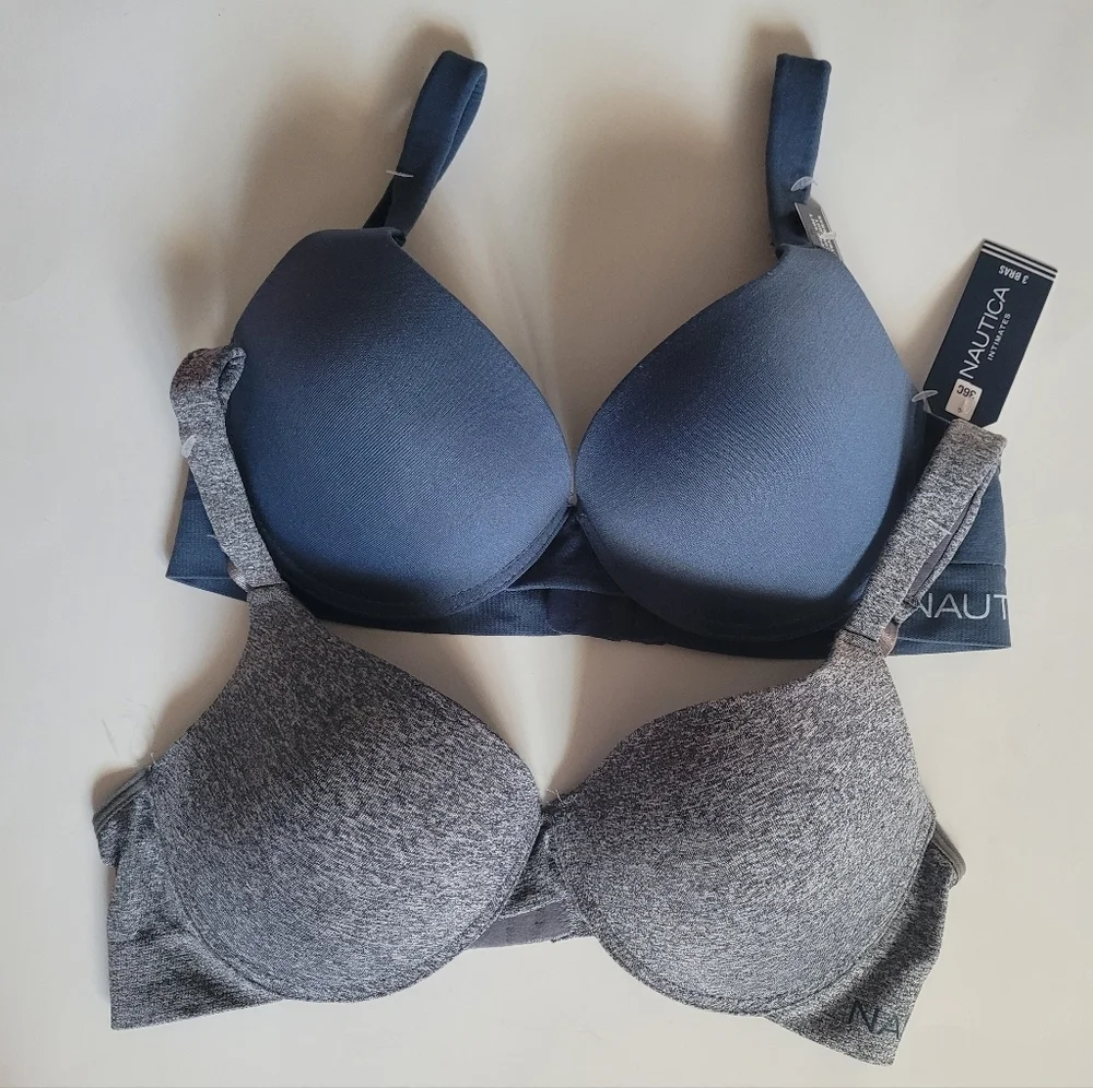 Nautica Women's Dual-Tone Bra Set